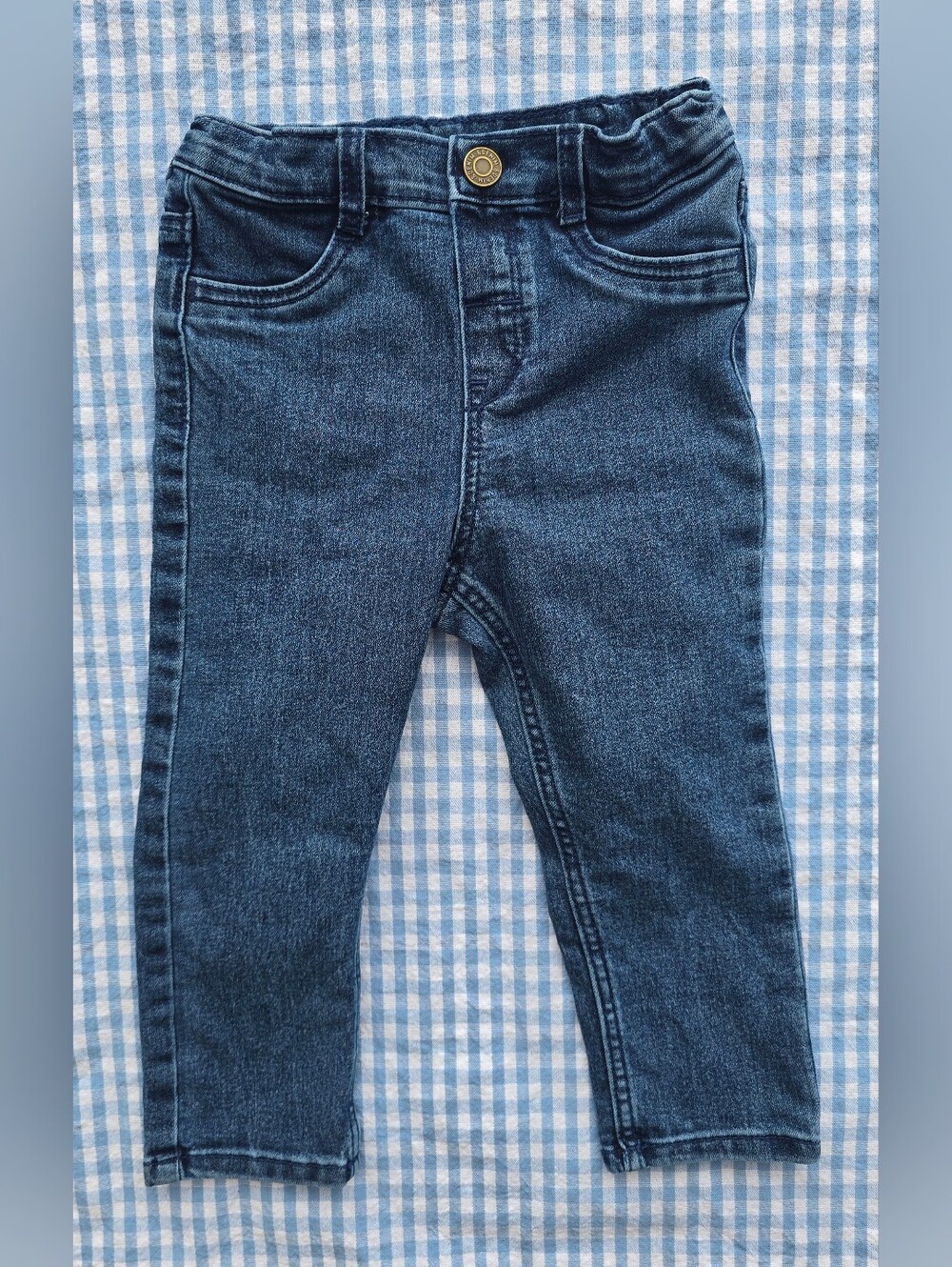 H&M Blue Stretch Denim Leggings 2T